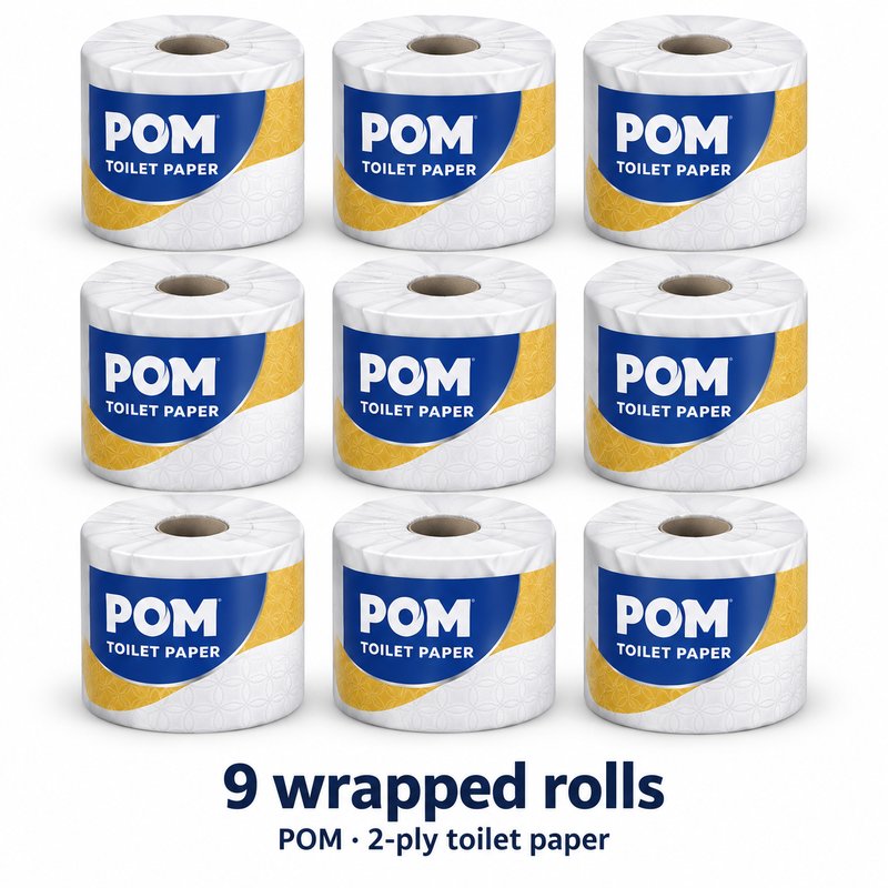 Illustration of one share: 9 wrapped rolls. Packaging may differ from illustration.