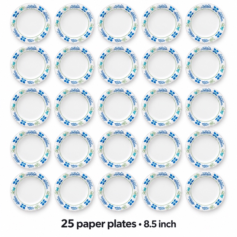 Illustration of one share: 25 plates. Packaging may differ from illustration.