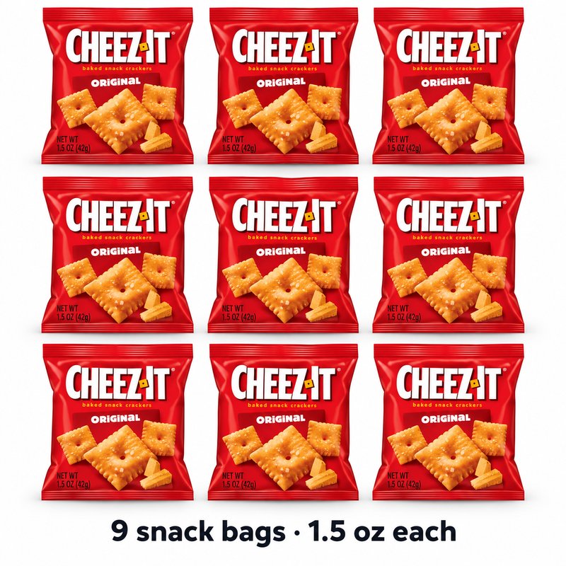 Illustration of one share: 9 1.5 oz. bags. Packaging may differ from illustration.