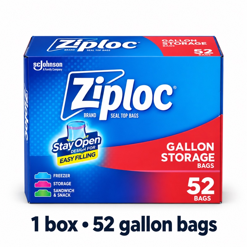 Illustration of one share: 1 boxes (52 gallon bags each). Packaging may differ from illustration.