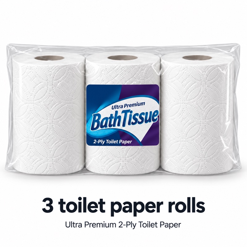 Illustration of one share: 3 rolls. Packaging may differ from illustration.