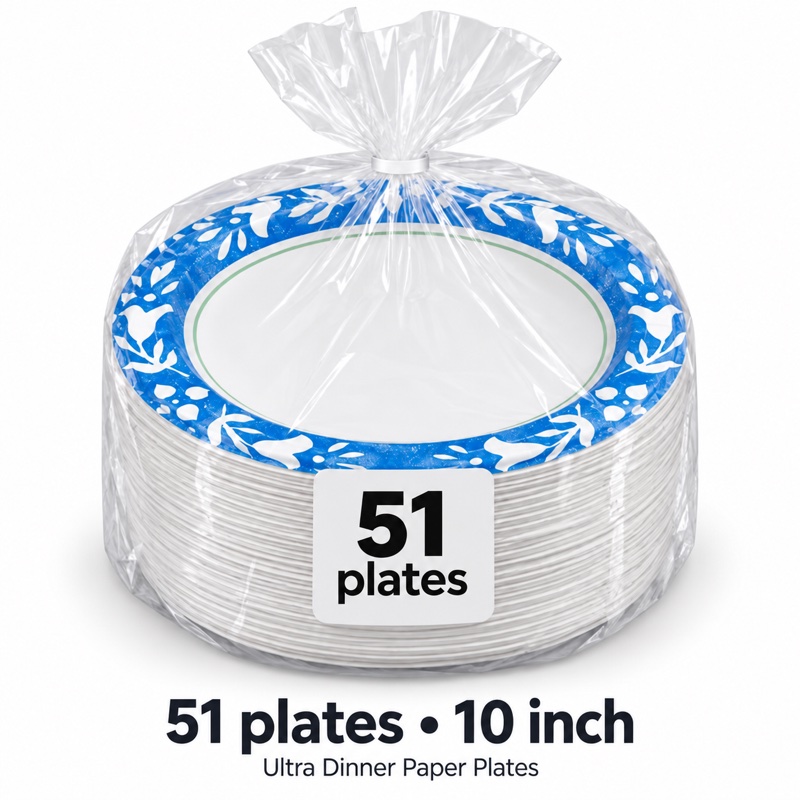 Illustration of one share: 51 plates (10 inch). Packaging may differ from illustration.