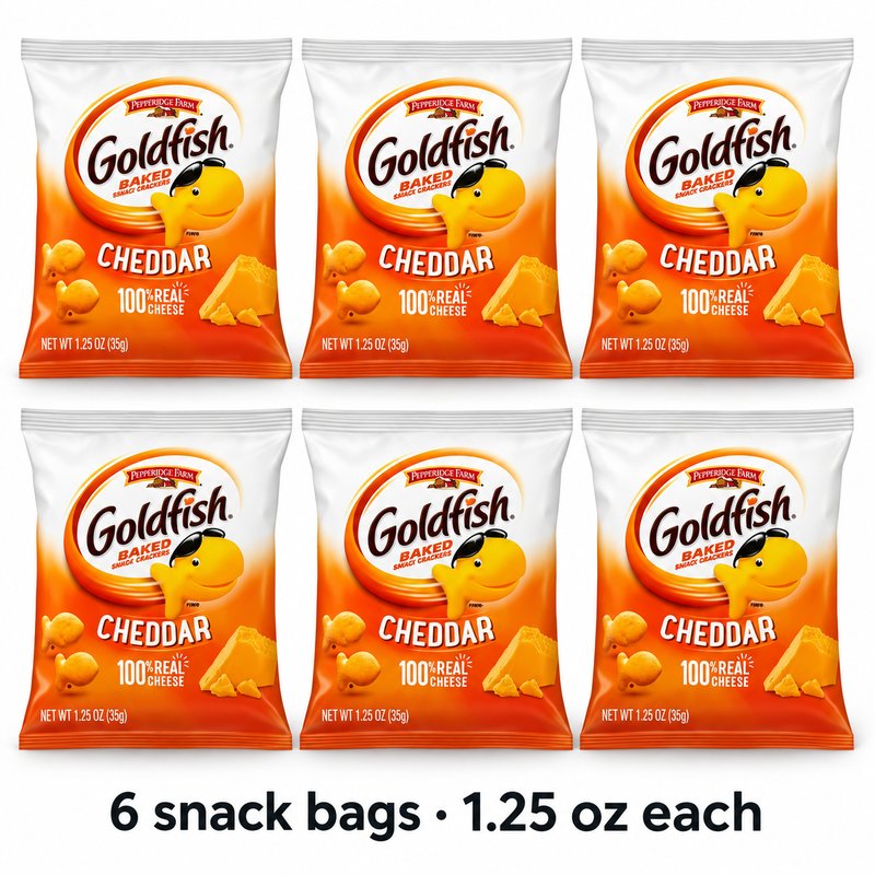 Illustration of one share: 6 1.25 oz. bags. Packaging may differ from illustration.