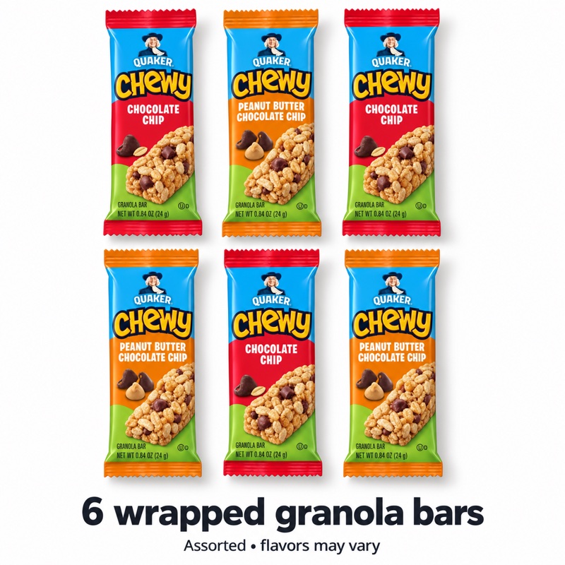 Illustration of one share: 6 wrapped bars (assorted). Packaging may differ from illustration.