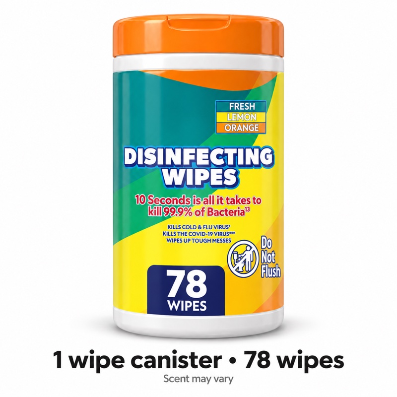 Illustration of one share: 1 canisters (78 wipes each). Packaging may differ from illustration.